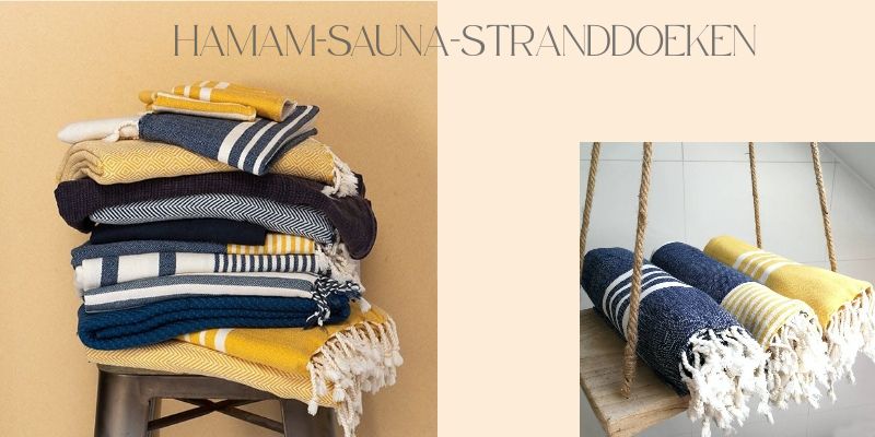 Lalay hamamdoeken voor sauna en strand, lichtgewicht, goed absorberend en sneldrogend